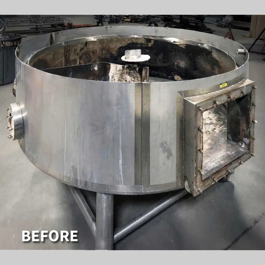 Tank Repair Before photo corrosion
