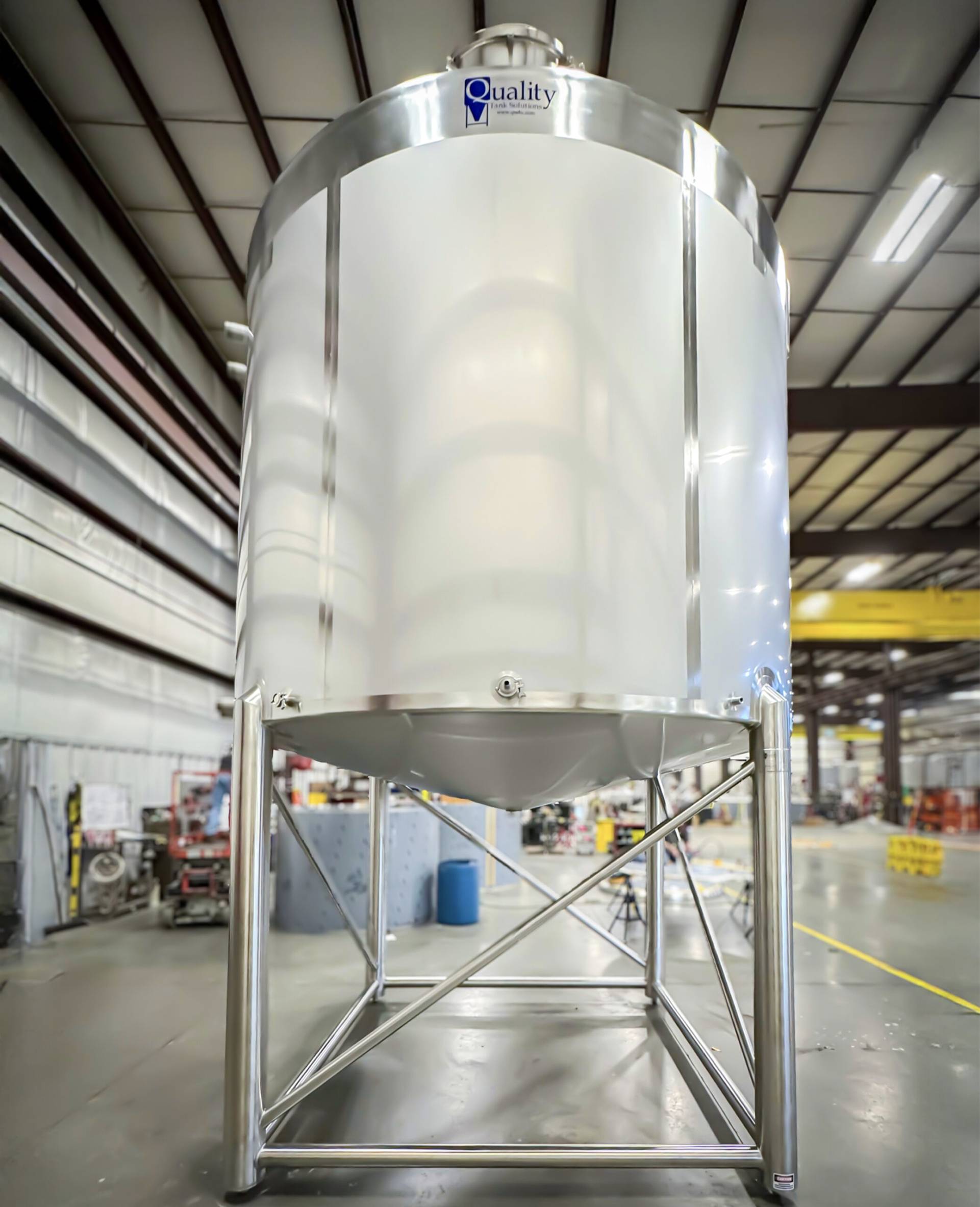 stainless steel mash cooker tank industrial brewery distillery brewing corn grain whiskey spirits welded high-temperature jacketed agitated ASME FDA compliant