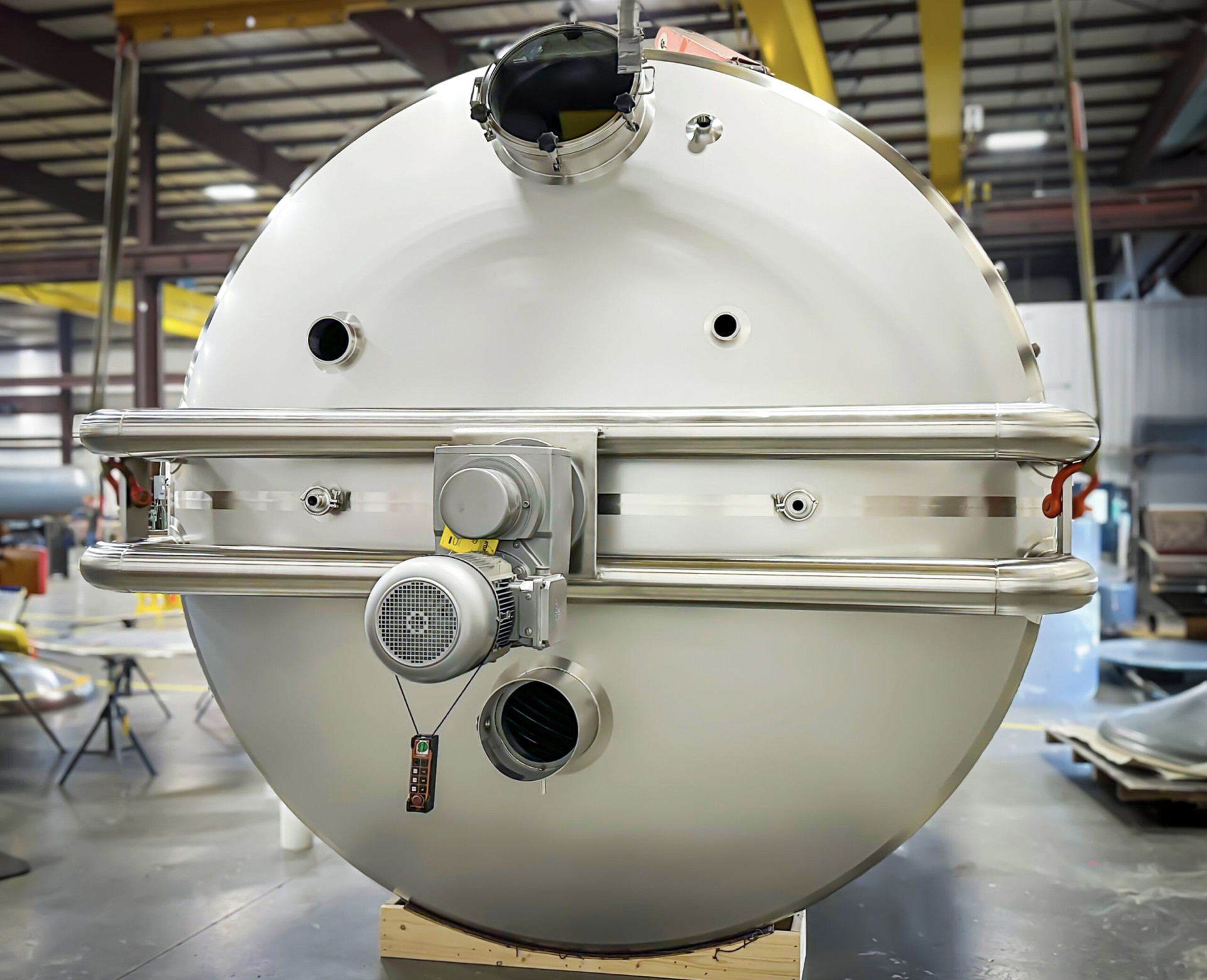 stainless steel mash cooker tank industrial brewery distillery brewing corn grain whiskey spirits welded high-temperature jacketed agitated ASME FDA compliant