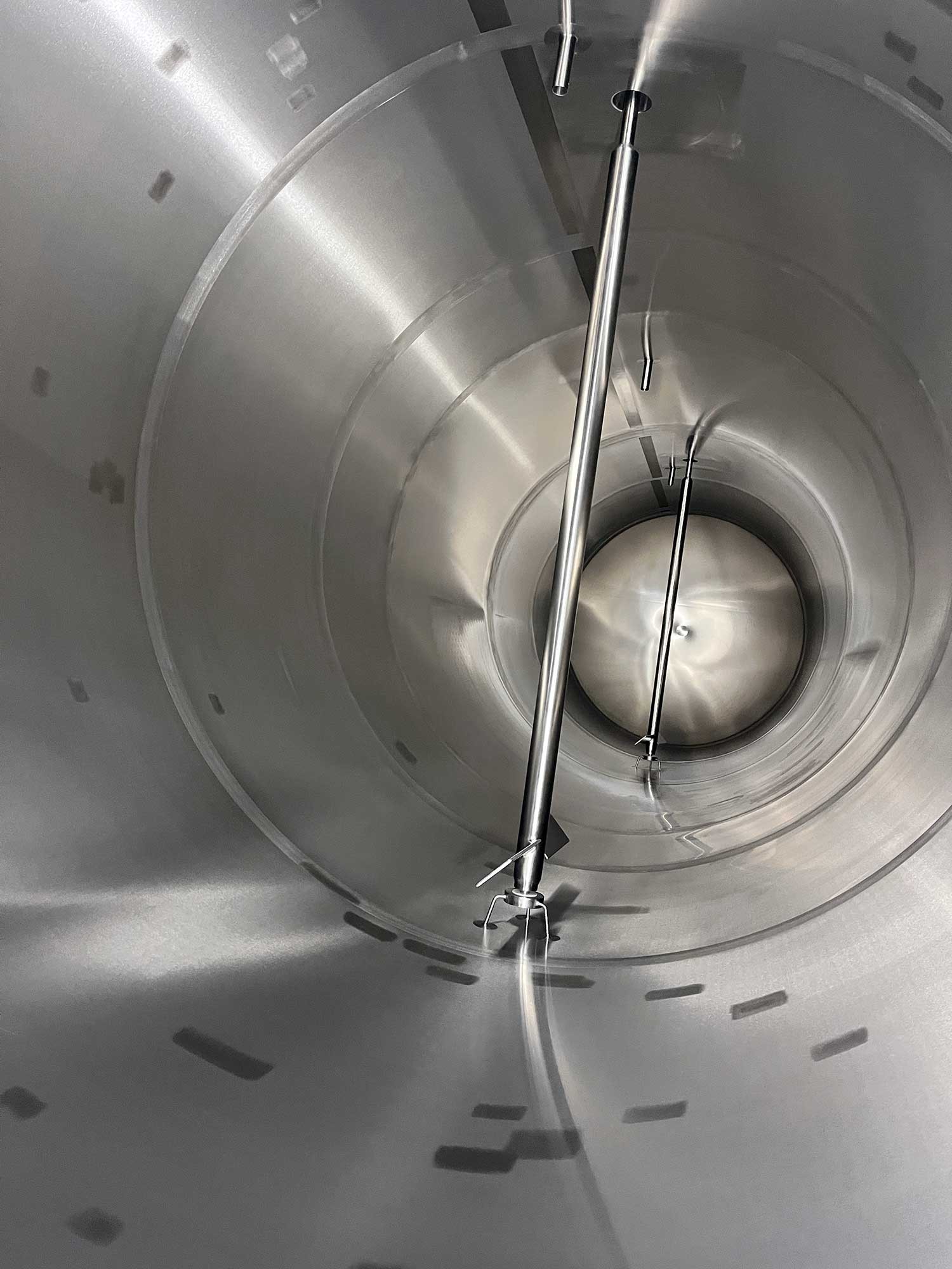 stainless steel agitator agitation horizontal tank