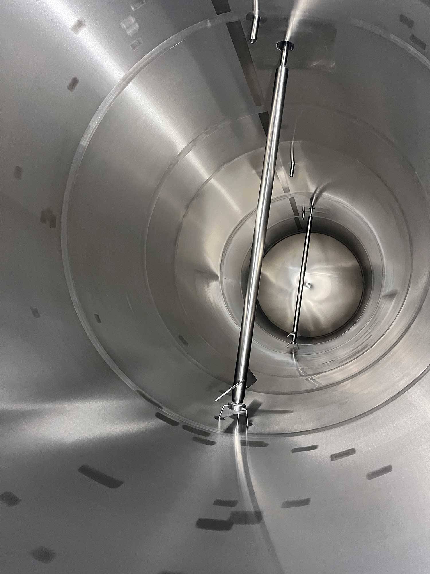 stainless steel agitator agitation horizontal tank