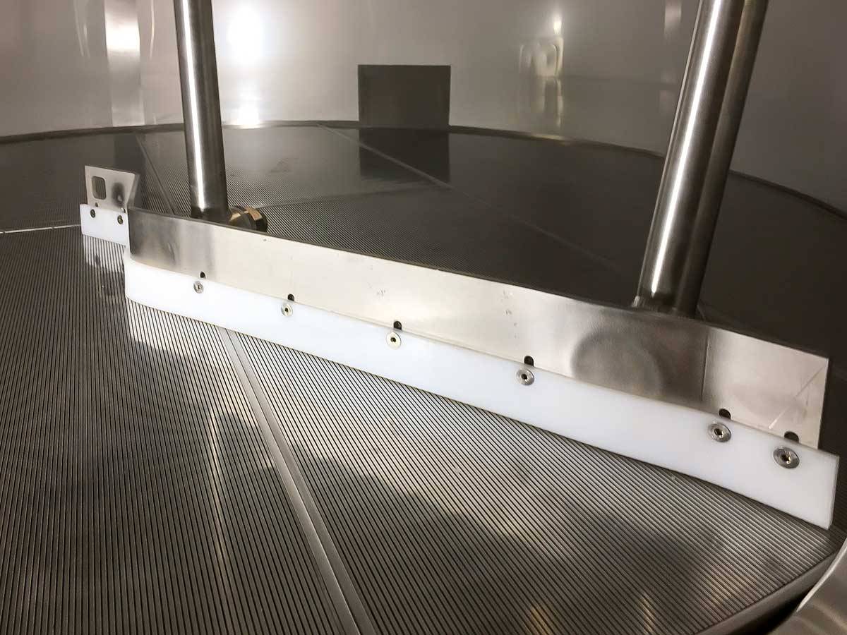 stainless steel agitator agitation sweep scrape bottom grate processing